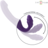INTENSE - VIBRADOR DOBLE JILL DE 20 CM, COLOR MORADO, CON CONTROL REMOTO