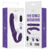 INTENSE - VIBRADOR DOBLE JILL DE 20 CM, COLOR MORADO, CON CONTROL REMOTO