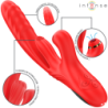 INTENSE - VIBRADOR MULTIFUNCIÓN KAROL EMPUJE Y ESTIMULACIÓN Y ONDAS ESTIMULANTES ROJO