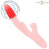 INTENSE - VIBRADOR MULTIFUNCIÓN KAROL EMPUJE Y ESTIMULACIÓN Y ONDAS ESTIMULANTES ROJO