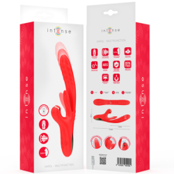 INTENSE - VIBRADOR MULTIFUNCIÓN KAROL EMPUJE Y ESTIMULACIÓN Y ONDAS ESTIMULANTES ROJO