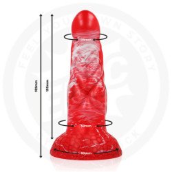 ÉPICO - DILDO AGNIS FUEGO CARMESÍ