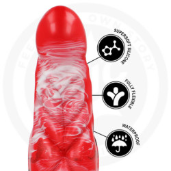 EPIC - DILDO AGNIS FUEGO CARMESÍ