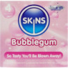 SKINS - PAQUETE DE 4 CONDONES PREMIUM CON SABOR A CHICLE
