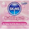 SKINS - PAQUETE DE 4 CONDONES PREMIUM CON SABOR A CHICLE