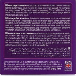 SKINS - TAMAÑO XL PRESERVATIVOS PREMIUM PACK 4