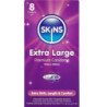 SKINS - PAQUETE DE 8 CONDONES PREMIUM EXTRAGRANDES