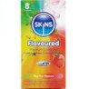 CONDONES SKINS - PAQUETE DE 8 CONDONES PREMIUM MULTISABORES