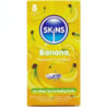 SKINS - PAQUETE DE 8 CONDONES PREMIUM PLÁTANO