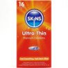 SKINS - PRESERVATIVOS PREMIUM ULTRA FINOS PAQUETE DE 16