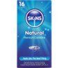 SKINS - PAQUETE DE 16 PRESERVATIVOS NATURALES PREMIUM