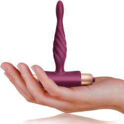 CLIMAXIMUM - KIT DE ATREVIMIENTO VIBRADOR RETORCIDO + TAPÓN ANAL PARA PRINCIPIANTES