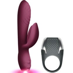 CLIMAXIMUM - LAMOUR KIT VIBRADOR CONEJO + ANILLO PARA EL PENE LED