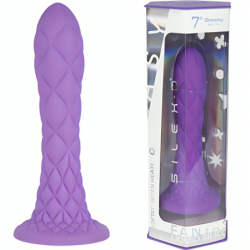 SILEXD - DILDO DE ENSUEÑO FANTASÍA LÍQUIDO DE SILICONA TERMOREACTIVA VIOLETA 18,5 CM