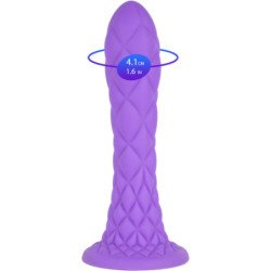 SILEXD - DILDO DE ENSUEÑO FANTASÍA LÍQUIDO DE SILICONA TERMOREACTIVA VIOLETA 18,5 CM
