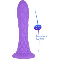 SILEXD - DILDO DE ENSUEÑO FANTASÍA LÍQUIDO DE SILICONA TERMOREACTIVA VIOLETA 18,5 CM