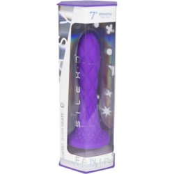 SILEXD - DILDO DE ENSUEÑO FANTASÍA LÍQUIDO DE SILICONA TERMOREACTIVA VIOLETA 18,5 CM