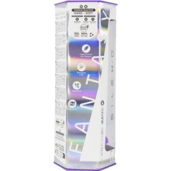 SILEXD - DILDO DE ENSUEÑO FANTASÍA LÍQUIDO DE SILICONA TERMOREACTIVA VIOLETA 18,5 CM