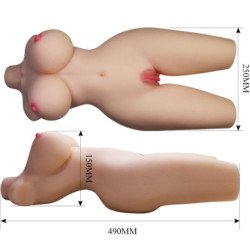 CRAZY BULL - TIFFANY TORSO FEMENINO REALISTA VAGINA Y ANAL 5.5 KG