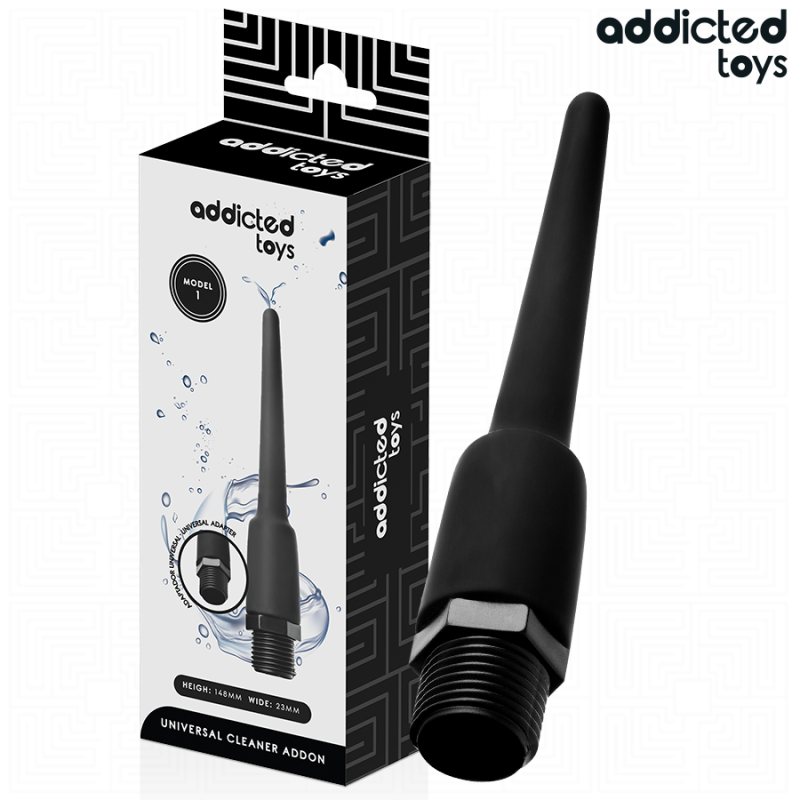 JUGUETES PARA ADICTOS - LIMPIADOR ANAL CON ADAPTADOR UNIVERSAL MODELO 1