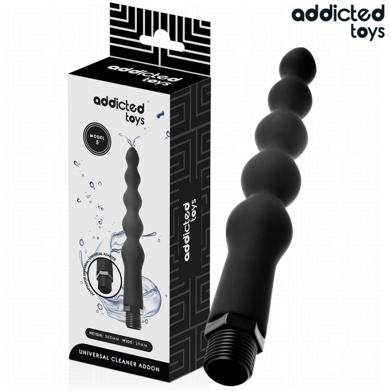 JUGUETES PARA ADICTOS - LIMPIADOR ANAL CON ADAPTADOR UNIVERSAL MODELO 5