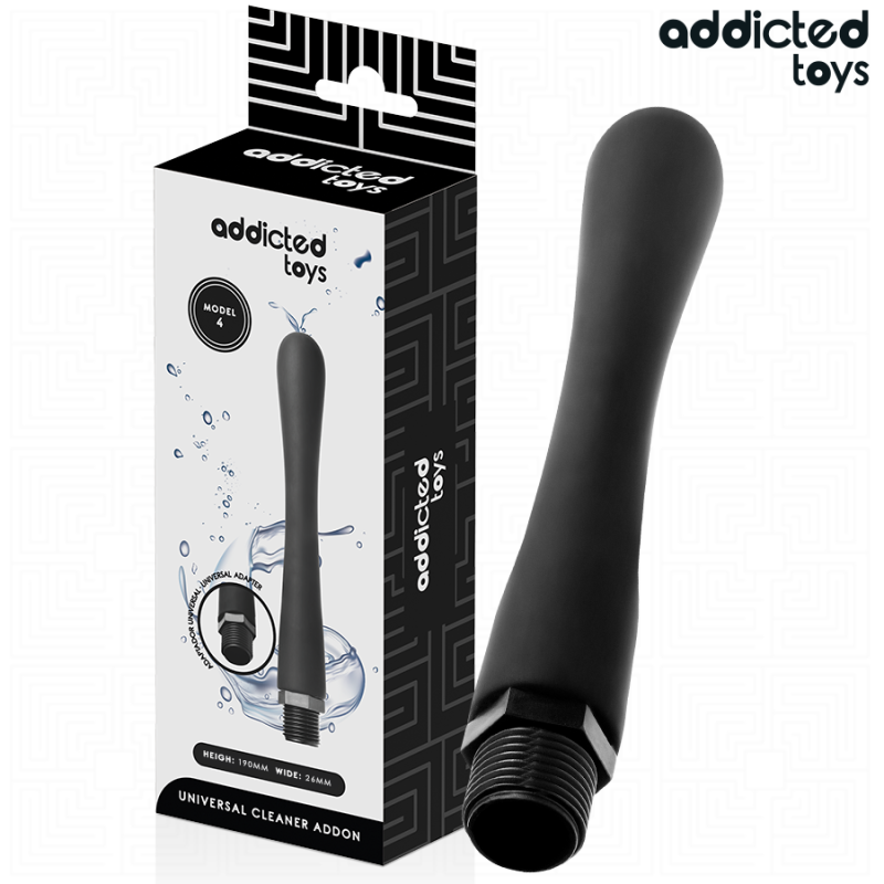 ADDICTED TOYS - LIMPIADOR ANAL CON ADAPTADOR UNIVERSAL MODELO 4