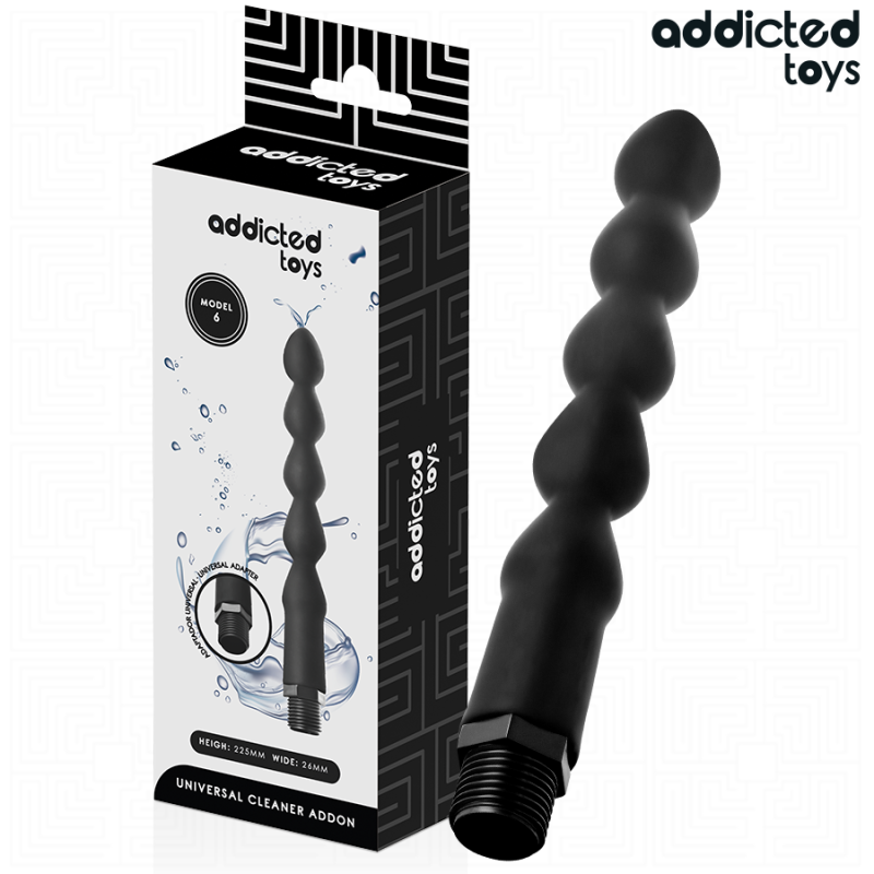 JUGUETES PARA ADICTOS - LIMPIADOR ANAL CON ADAPTADOR UNIVERSAL MODELO 6