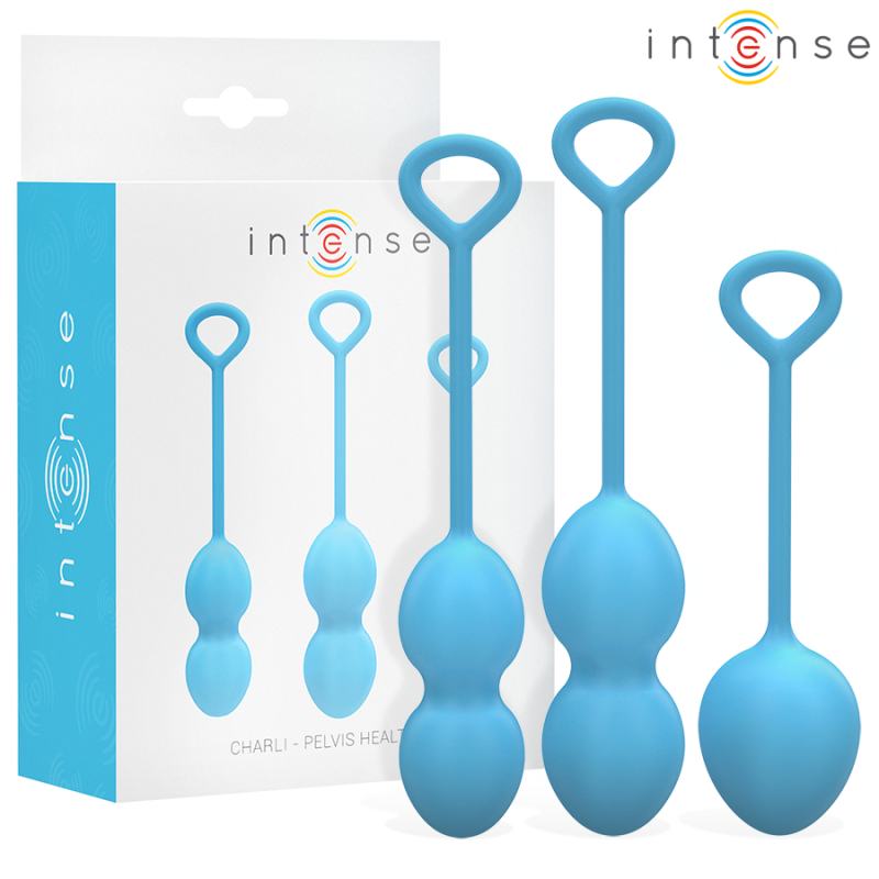INTENSE - KIT DE BOLAS DE KEGEL CHARLI AZUL OCÉANO