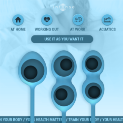 INTENSE - KIT DE BOLAS DE KEGEL CHARLI AZUL OCÉANO