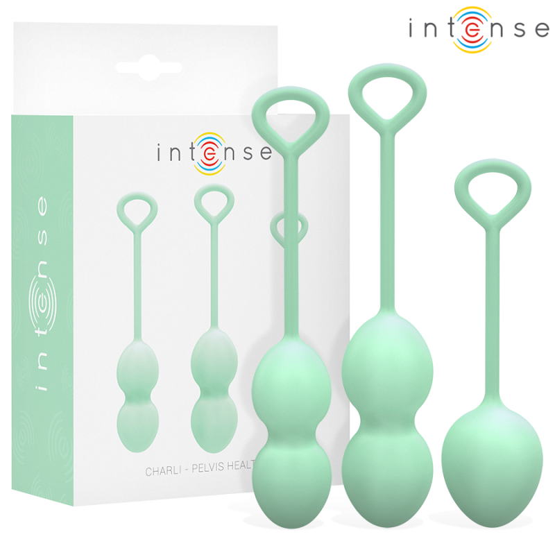 INTENSO - KIT DE BOLAS DE KEGEL CHARLI VERDE JADE CLARO
