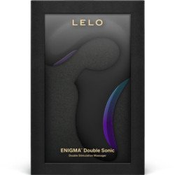 LELO - VIBRADOR SÓNICO DOBLE ENIGMA PUNTO G NEGRO