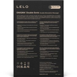 LELO - VIBRADOR SÓNICO DOBLE ENIGMA PUNTO G NEGRO
