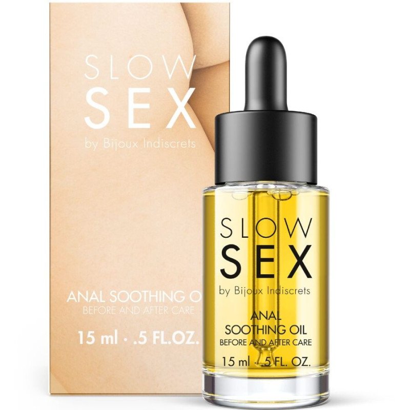 BIJOUX INDISCRETS - ACEITE ANAL SUAVIZANTE PARA SEXO LENTO 15 ML