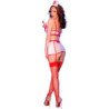 CHILIROSE - CR 4868 TRAJE DE ENFERMERA BLANCO/ROJO S