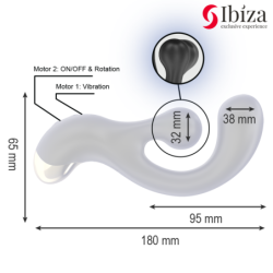 IBIZA - ESTIMULADOR VIBRADOR Y ROTATORIO