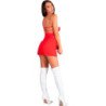 LIVCO CORSETTI FASHION - SANTAS CANDY LC 90722 CAMISETA NAVIDEÑA + TANGA S/M