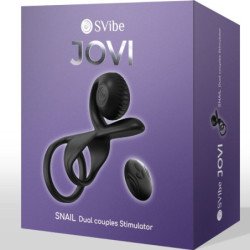 Anillo para parejas SNAIL VIBE - JOVI con control remoto, color negro.