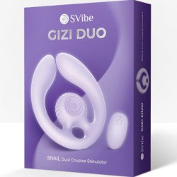 SNAIL VIBE - GIZI DÚO ESTIMULADOR DE PAREJAS CONTROL REMOTO LILA