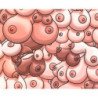 DIABLO PICANTE - ALFOMBRA DE RATÓN DE COLOR CON DISEÑO DE TETAS