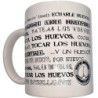 DIABLO PICANTE - TAZA BLANCA CON BOLAS SINÓNIMOS 370 ML