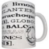 DIABLO PICANTE - TAZA BLANCA CON SINÓNIMOS DE TETAS 370 ML