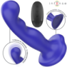 VIBRADOR INTENSO - CORTO CON VENTOSA Y CONTROL REMOTO AZUL