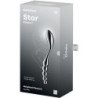 SATISFYER - DILDO DE ACERO INOXIDABLE DE DOBLE EXTREMO STAR FORCE 1