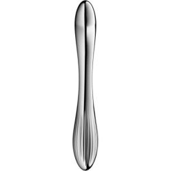 SATISFACTOR - PURE GRAVITY 1 DILDO DE ACERO INOXIDABLE DE DOBLE EXTREMO