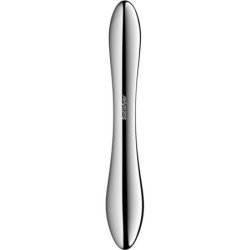 SATISFACTOR - PURE GRAVITY 1 DILDO DE ACERO INOXIDABLE DE DOBLE EXTREMO