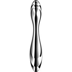 SATISFACTOR - DILDO DE DOBLE EXTREMO DE ACERO INOXIDABLE PURE GRAVITY 2