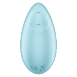 SATISFYER - VIBRADOR DE PUNTA TROPICAL AZUL
