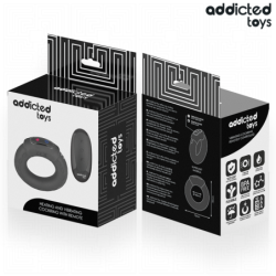 JUGUETES PARA ADICTOS - ANILLO VIBRATORIO PARA PENE CON EFECTO DE CALOR Y CONTROL REMOTO