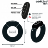 JUGUETES PARA ADICTOS - ANILLO VIBRATORIO PARA PENE CON EFECTO DE CALOR Y CONTROL REMOTO