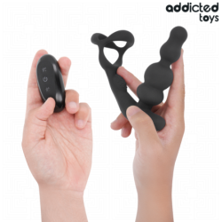 JUGUETES PARA ADICTOS - MASAJEADOR DE PRÓSTATA GIRATORIO CON CONTROL REMOTO